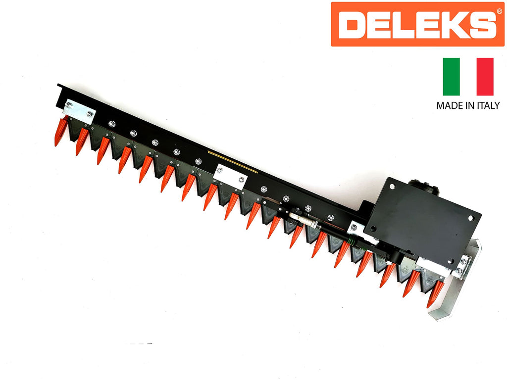 DELEKS HR130S hydraulic hedge cutter bar, 51" width, studio view