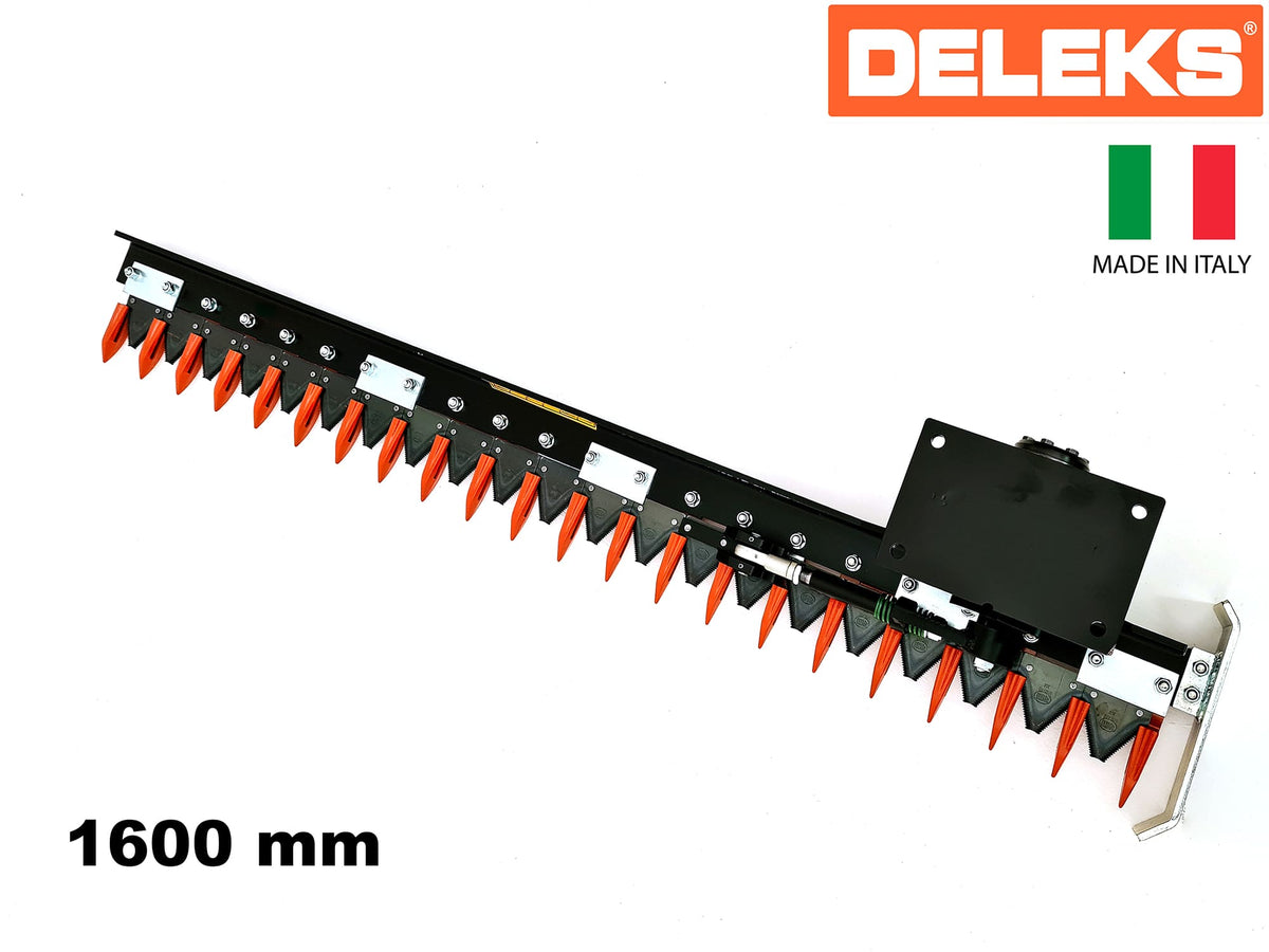 DELEKS HR160S hydraulic hedge cutter bar, 63" width, studio view
