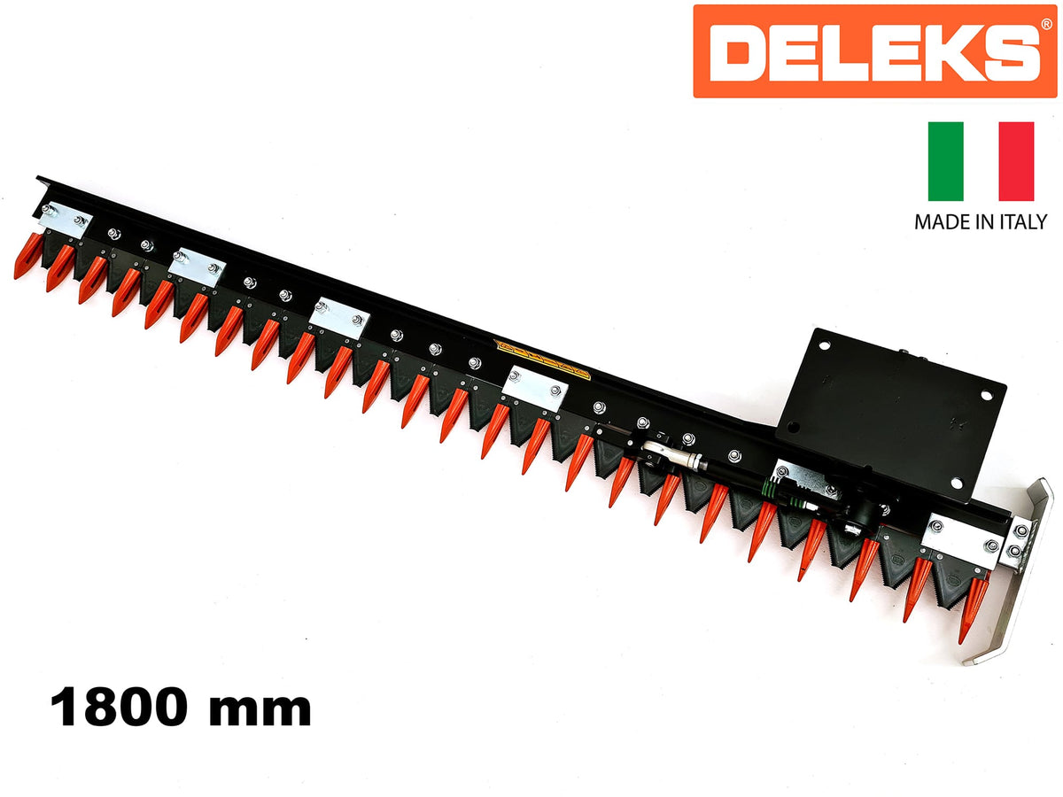 DELEKS HR180S hydraulic hedge cutter bar, 70" width, studio view