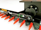 Hydraulic motor detail of the DELEKS HR hedge cutter bar