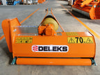 DELEKS APE flail mower, front view of hood and PTO input