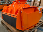 Front view of the DELEKS ARJ mulcher with rear roller