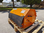 DELEKS AR mulcher with rubber debris guard, rear view