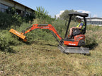 AR Hydraulic Forestry Mulcher Attachment for 1–2 Ton Mini Excavators – DELEKS®