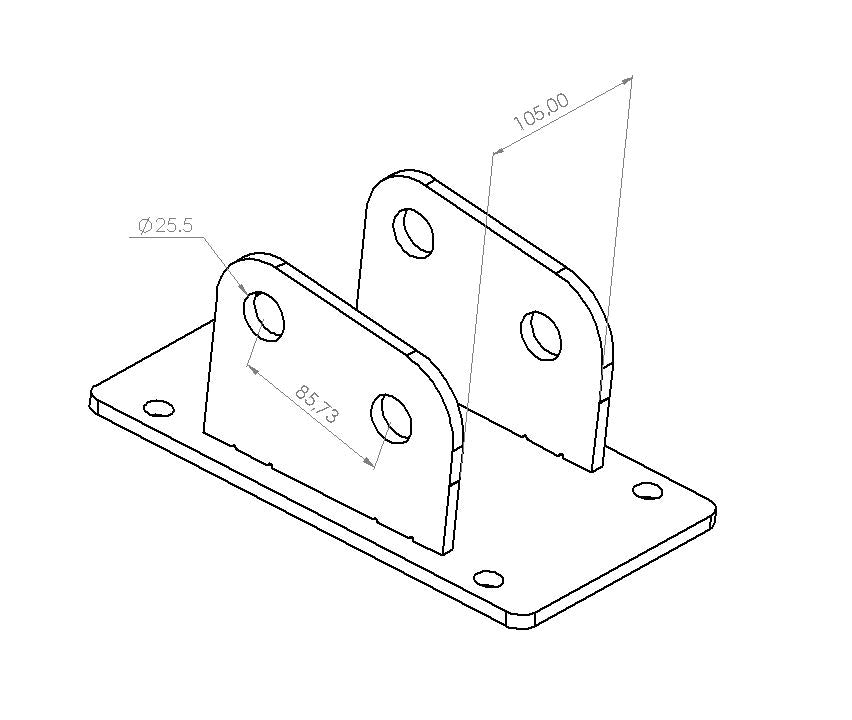 ARS.C -  Linkage plate for forestry mulcher