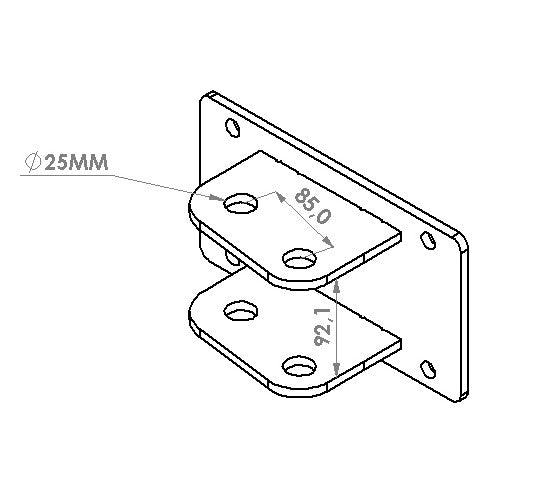 ARS.E -  Linkage plate for forestry mulcher and Tree Shears