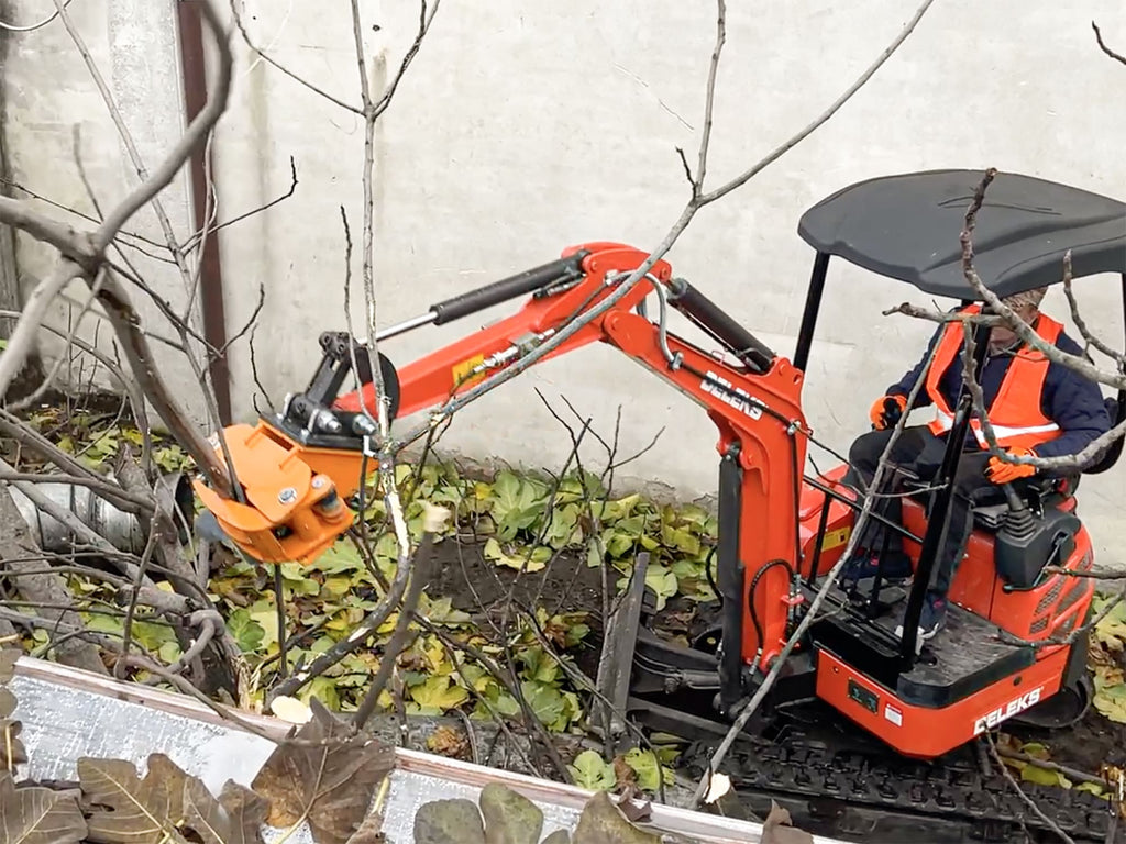 CF10 - Mini-Excavator Hydraulic Tree Shear / Grab - 100% HARDOX