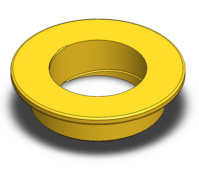 Brass bearing with flange rotation - VOLPE