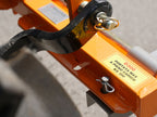 Hitch pin detail of the DELEKS D-300 pallet forks