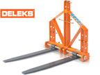 DELEKS D-700 three-point hitch pallet forks for tractors, studio view