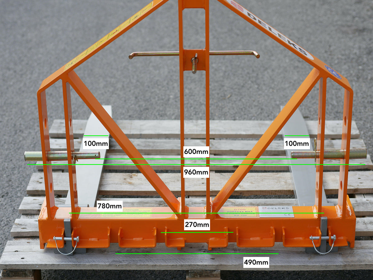 DELEKS® D-700 Pallet Forks for Tractors – 1,500 lb Capacity
