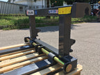 DELEKS D-700E pallet forks with loader attachment, side view