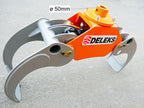 Log Grapple DK11 for Mini Excavators, Forest Crane or Manure Handling