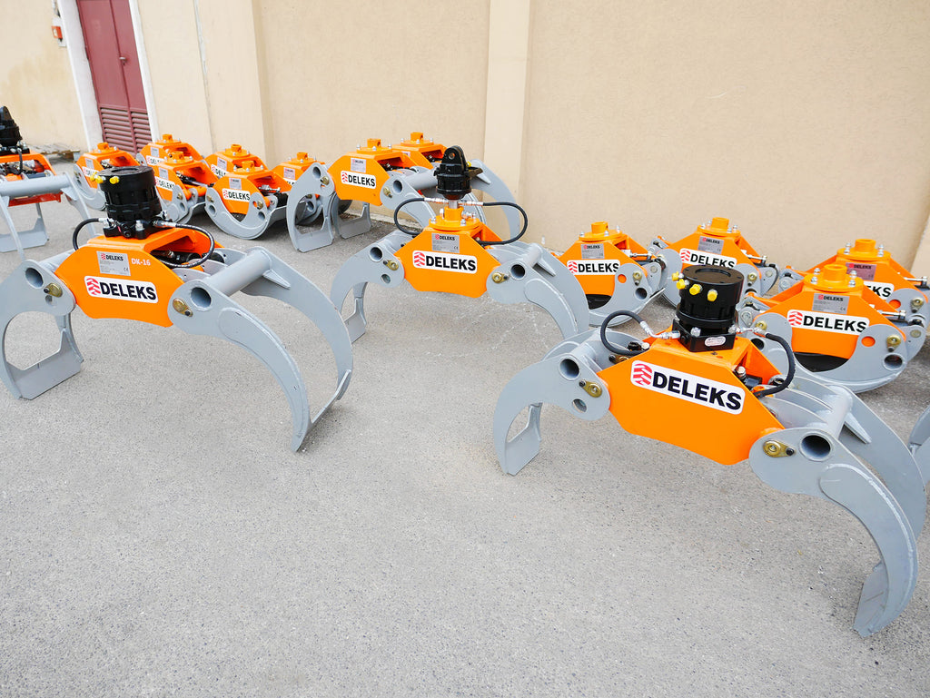 Log Grapple DK11 for Mini Excavators, Forest Crane or Manure Handling