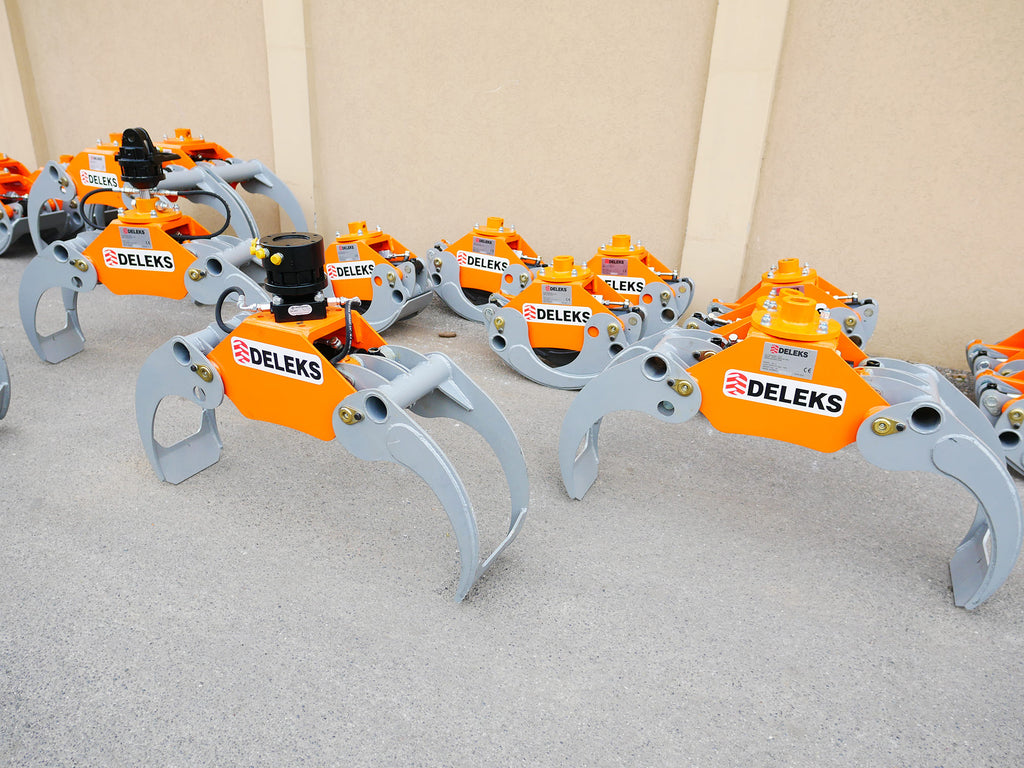 Log Grapple DK11 for Mini Excavators, Forest Crane or Manure Handling