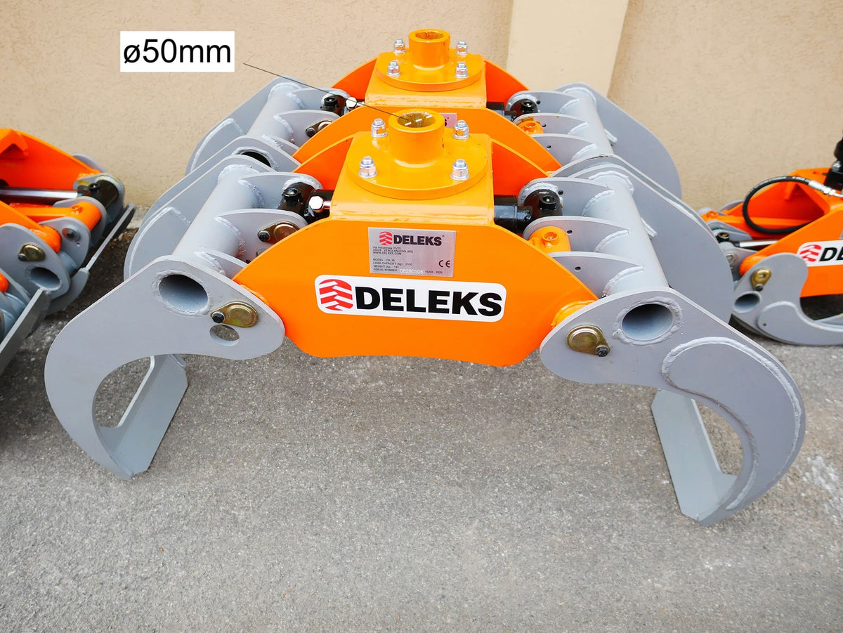 DELEKS DK16 log grapple with 50 mm mounting pin