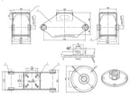 Log Grapple DK16 for Mini Excavators, Forest Crane or Manure Loading