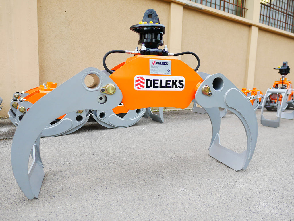 Log Grapple DK16 for Mini Excavators, Forest Crane or Manure Loading