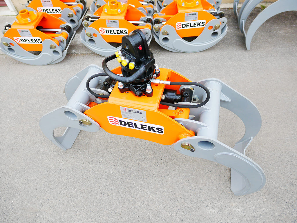 Log Grapple DK16 for Mini Excavators, Forest Crane or Manure Loading