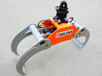 Log Grapple DK16 for Mini Excavators, Forest Crane or Manure Loading