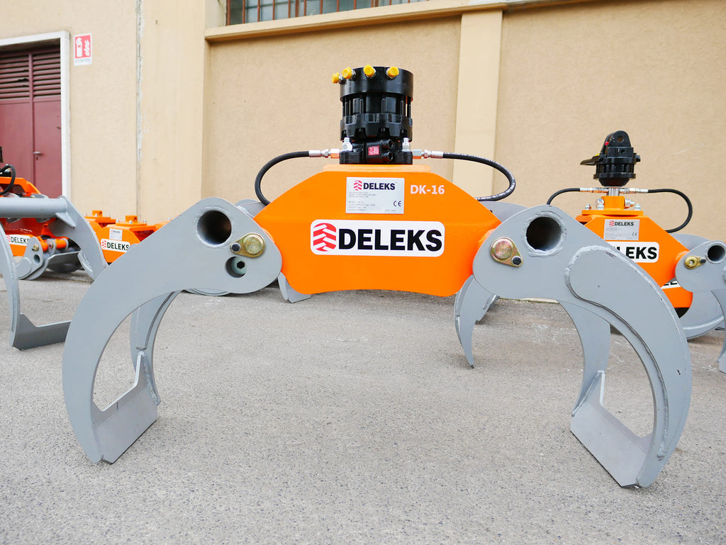 Log Grapple DK16 for Mini Excavators, Forest Crane or Manure Loading