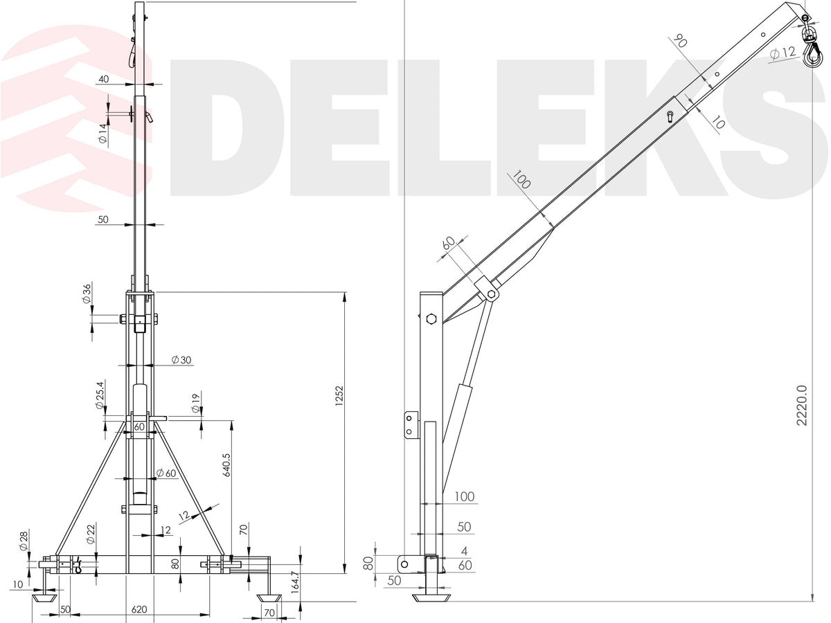 Hydraulic Crane for Tractors