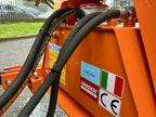 Hardox and CE labels on the DELEKS FALCO H hedge cutter arm
