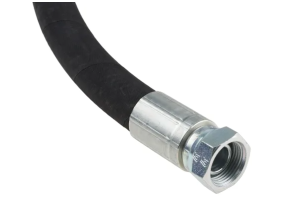 TUBO FLEX RACC. 1/4" -2000mm + occhio 1/4 + innesto rapido 1/2 - HYDRAULIC-HOSE2000