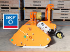 Side view of the DELEKS LINCE flail mower with SKF bearings