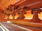 Hammers on the rotor of the DELEKS LINCIONE flail mower