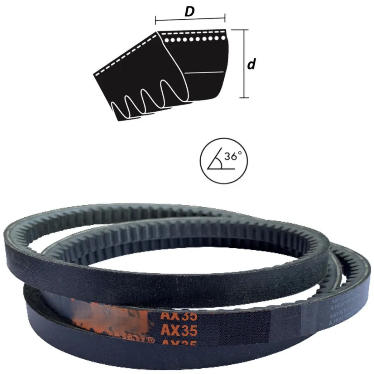 AX 35 Belt A13x930LW/900Li - APE - BL00003