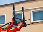 DELEKS DK1T bale spear raised outside the factory