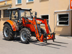 DELEKS pallet forks mounted on a Kubota tractor front loader