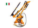 DELEKS FALCO hydraulic hedge cutter arm with cutter bar, studio view