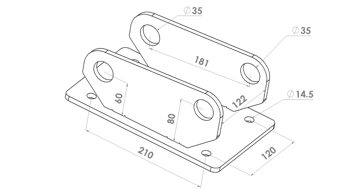 ARS.B -  Linkage plate for forestry mulcher