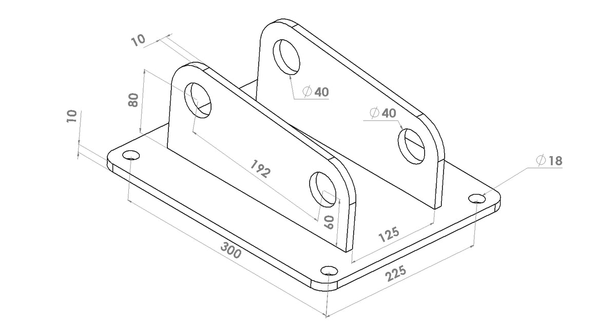 ARJ.C - Linkage plate for forestry mulcher