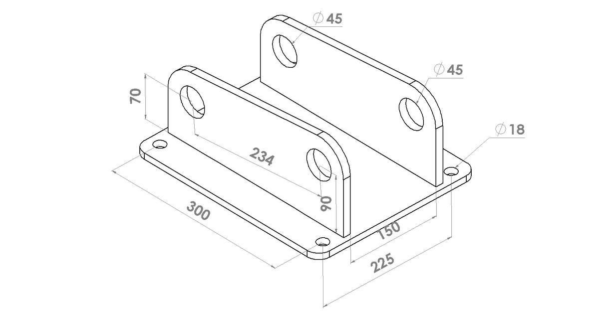 ARJ.D -  Linkage plate for forestry mulcher