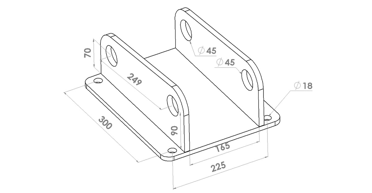 ARJ.E - Linkage plate for forestry mulche