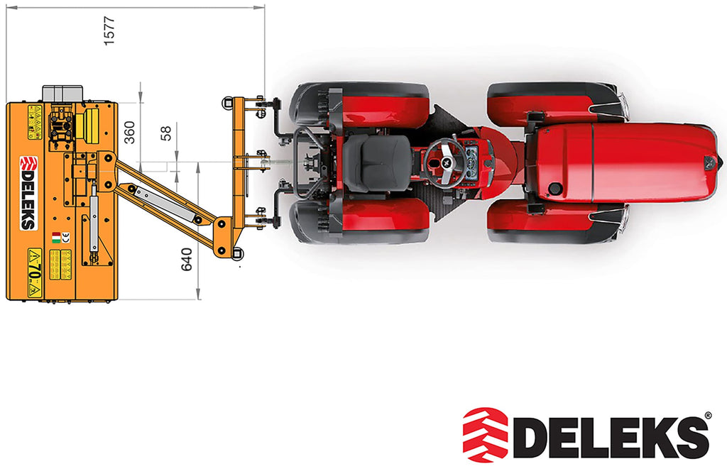 VOLPE - Offset Verge Flail Mower 20-55HP