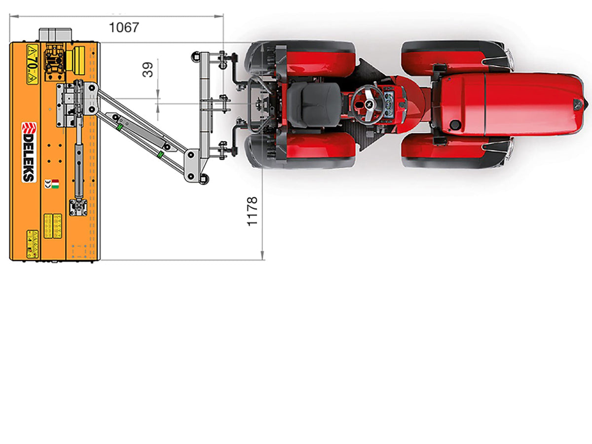 VOLPE - Offset Verge Flail Mower 20-55HP