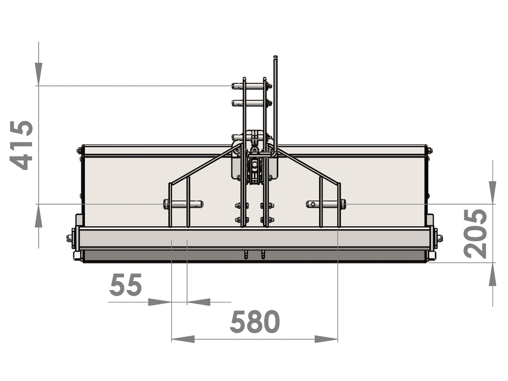 Bucket - Transport Box for Tractors with Rear Panel – HARDOX® & SSAB Steel Construction
