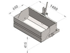 Bucket - Transport Box for Tractors with Rear Panel – HARDOX® & SSAB Steel Construction