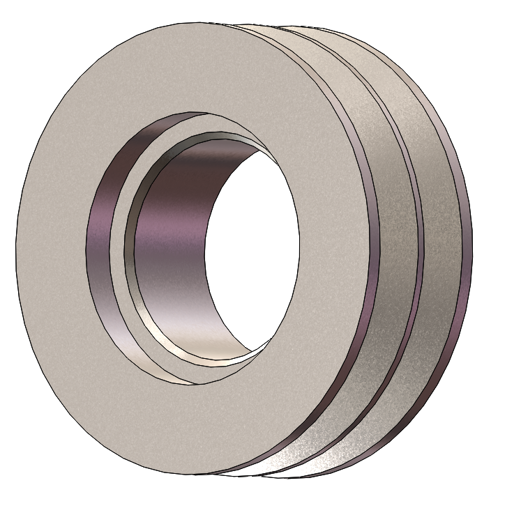 Small pulley A belt 100 diam. 55 hole 2 grooves - G100.009