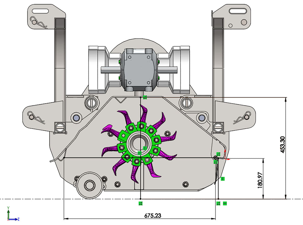 Lincione - Flail Mower with High-Airflow Wide Chassis Design