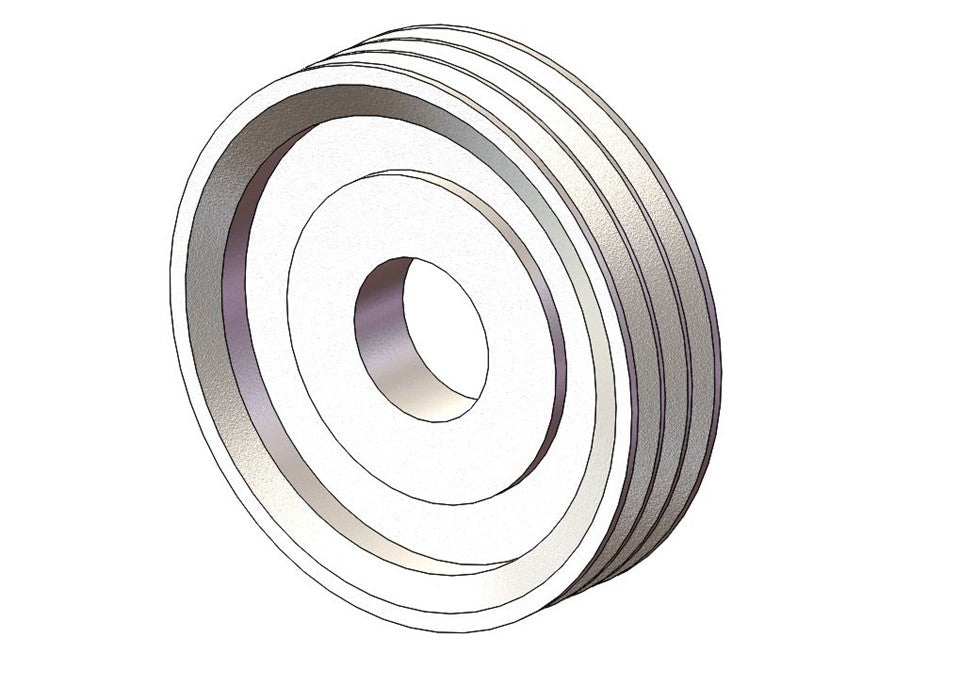 Large pulley A belt 200 diam. 60 hole 3 grooves - D120.008